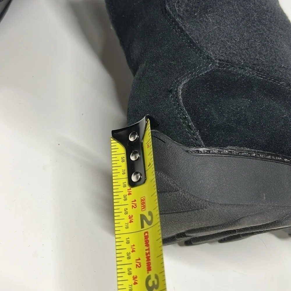 Sporto Polartec Suede Leather Fur Insulated Waterproof Winter Boots Black 9